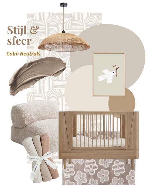 CALM NEUTRALS | Kleur & behangplan kinderkamer