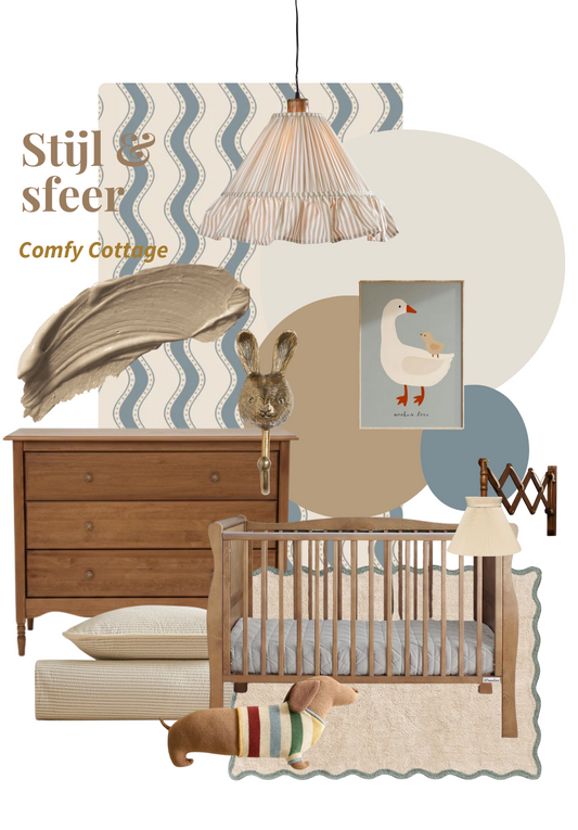Kleur & behangplan kinderkamer | Comfy Cottage
