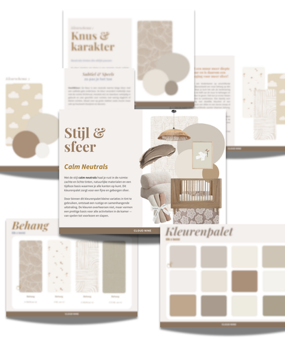 CALM NEUTRALS | Kleur & behangplan kinderkamer